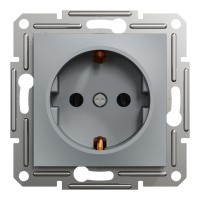 Розетка Schneider Electric ASFORA сталь (EPH2900162)