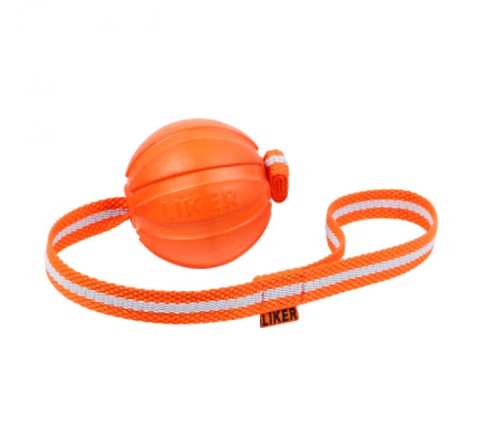 Іграшка для собак Liker Line М'ячик зі стрічкою 7 см (6287)