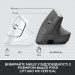 Logitech Мишка Logitech Lift Vertical Ergonomic Wireless/Bluetooth for Business Off-white (910-006496)