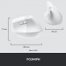 Logitech Мишка Logitech Lift Vertical Ergonomic Wireless/Bluetooth for Business Off-white (910-006496)