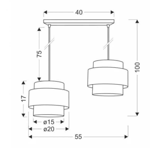 Люстра Candellux Twin (32-17888)