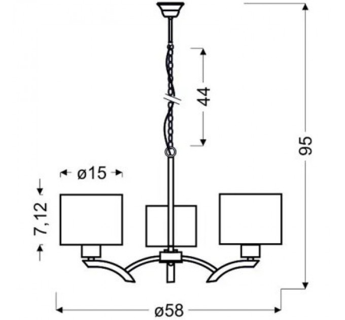 Люстра Candellux DRAGA (33-04208)