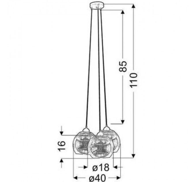 Люстра Candellux Trio (33-11961)