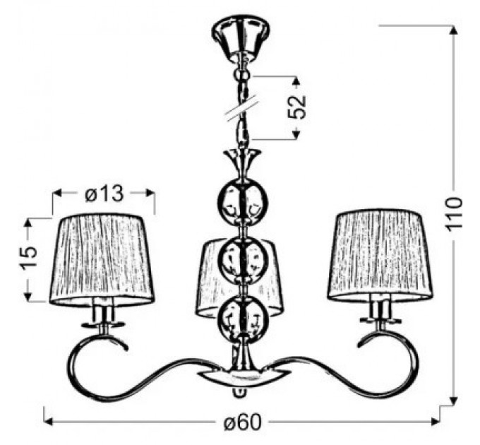 Люстра Candellux CLARA (33-21618)