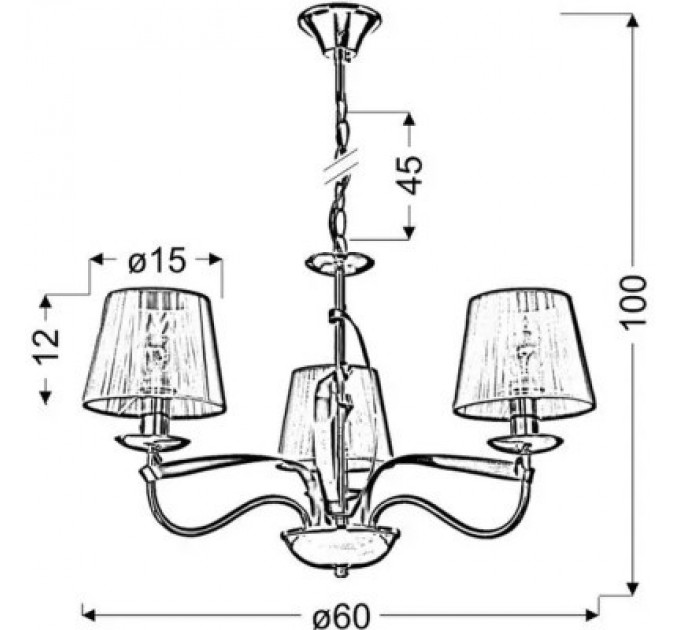 Люстра Candellux DIVA (33-55057)