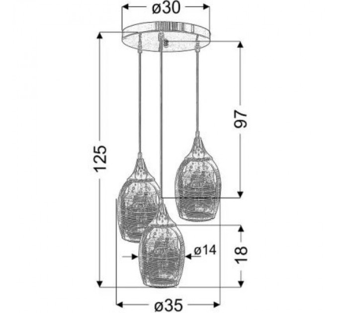 Люстра Candellux MARINA (33-60181)