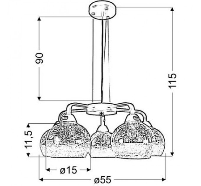 Люстра Candellux CROMINA (35-57266)