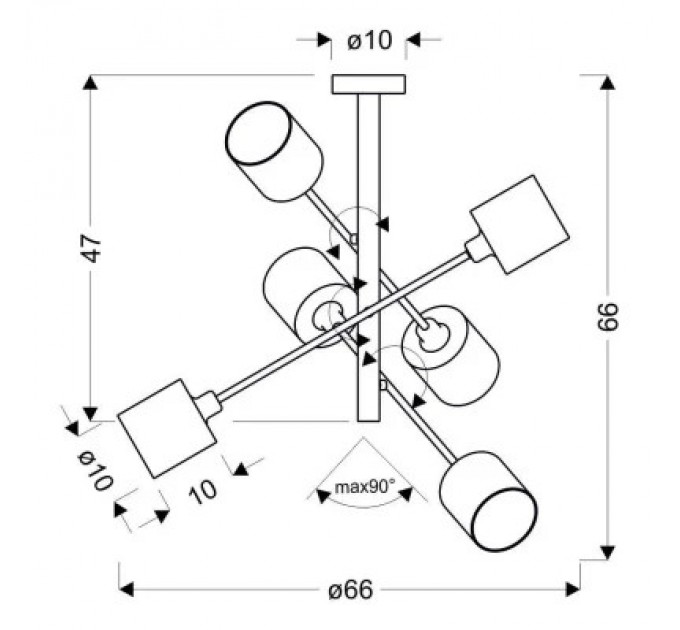 Люстра Candellux SAX (36-70715)