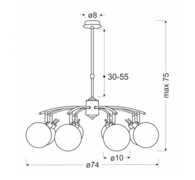 Люстра Candellux Lentini (38-16393)