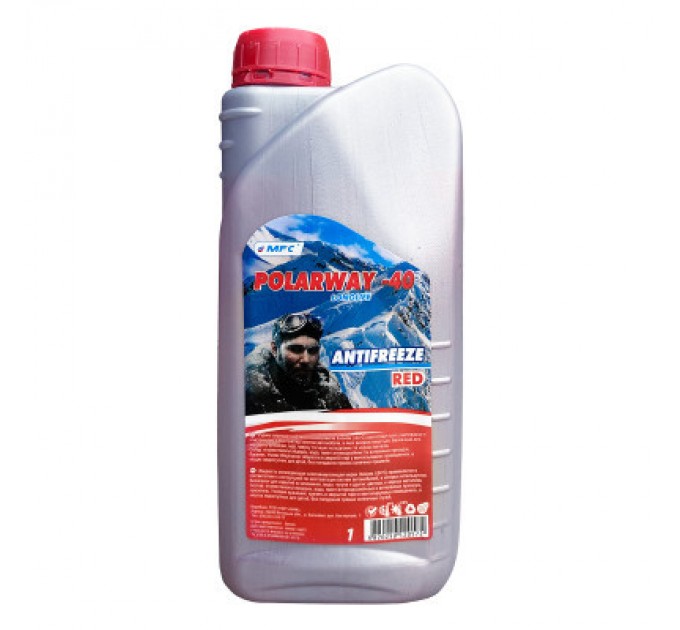 Антифриз МФК "POLAR WAY" червоний 0.92кг (148476)