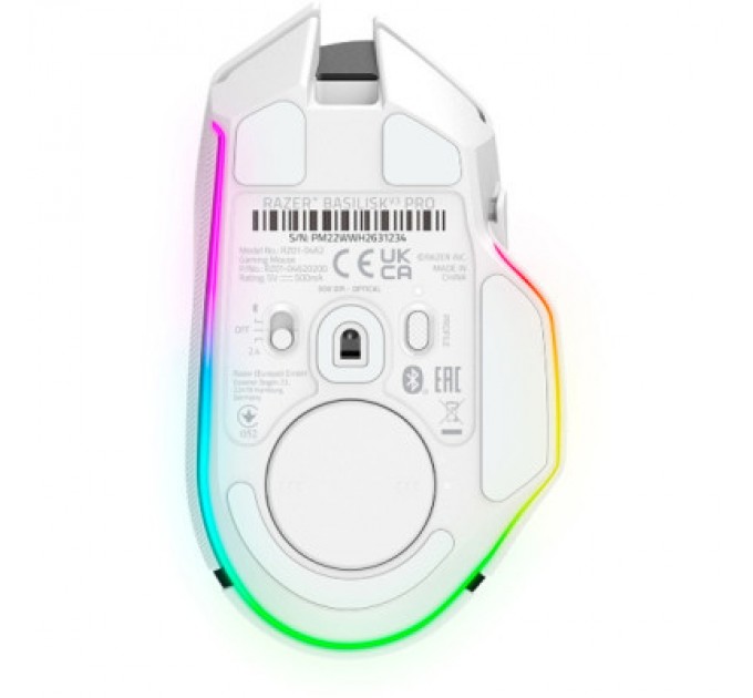 Razer Мишка Razer Basilisk V3 Pro Wireless/Bluetooth White (RZ01-04620200-R3G1)