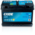 EXIDE Акумулятор автомобільний EXIDE START-STOP AGM 72Ah 760EN (EK720)