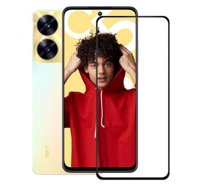 Скло захисне PowerPlant Full screen Realme C55 (GL603135)