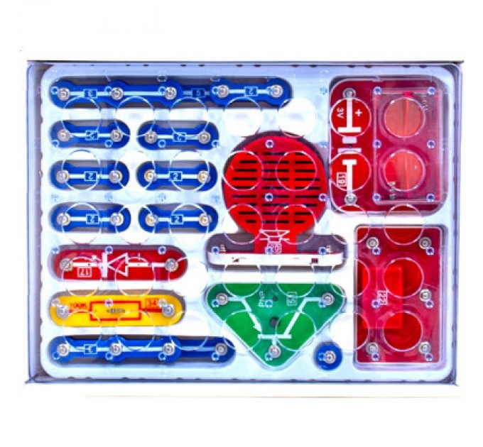 Конструктор DOKA електронний Перші кроки в електроніці (Набір В, 15 схем) (D70710)