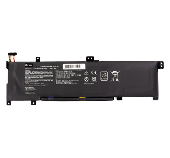 PowerPlant Акумулятор до ноутбука ASUS Vivobook A501LX (B31N1429) 11.4V 3400mAh PowerPlant (NB431564)