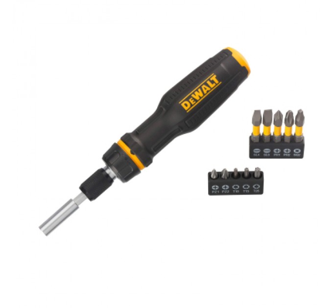 Набір викруток DeWALT FULL FIT Telescoping, зі змінними бітами, 10 біт (DWHT68001-0)