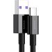 Baseus Дата кабель USB 2.0 AM to USB-C 2.0m 3A Black Baseus (CATYS-A01)
