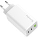 ColorWay Зарядний пристрій ColorWay C101B GaN Mini 100W PD PPS 2xUSB-C + USB-A white (CW-CHS061PD-WT)