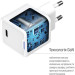 ColorWay Зарядний пристрій ColorWay C101D GaN Mini 20W PD PPS USB-C + cable USB-C to Lightning white (CW-CHS059PDL-WT)