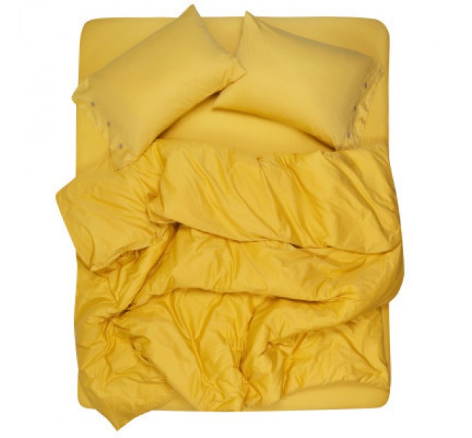 Наволочка Ardesto Mix&Match 50х70 100% бавовна, сатин жовтий (ART5070PCS)