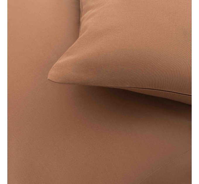 Наволочка Ardesto Mix&Match 50х70 100% бавовна, сатин коричневий (ART5070PCH)