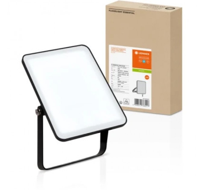 Прожектор LEDVANCE FL ESSENTIAL 20W 840 BK IP65 (4058075768017)