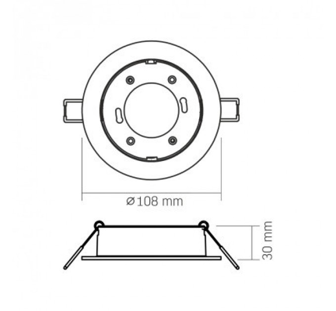 Світильник точковий Videx VL-SPF27R-B