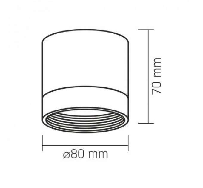 Світильник точковий Videx VL-SPF25A-B