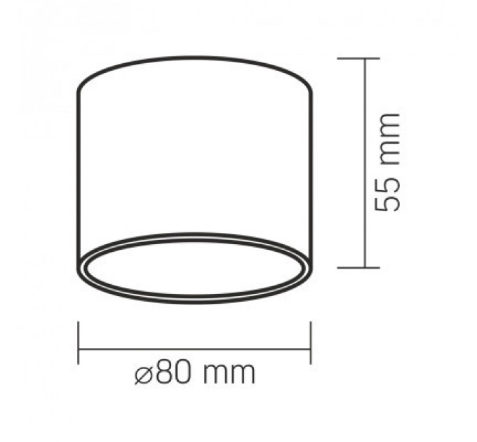 Світильник точковий Videx VL-SPF26A-B
