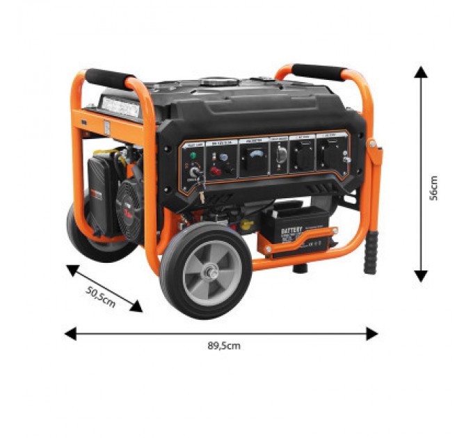 Генератор Neo Tools 230V, 1 фаза, 2.8/3kW, електростарт, AVR (04-730)