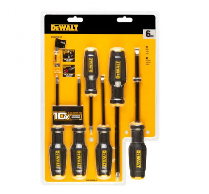 Набір викруток DeWALT TOUGHSERIES MAX FIT, 6 шт. (DWHT62056-0)