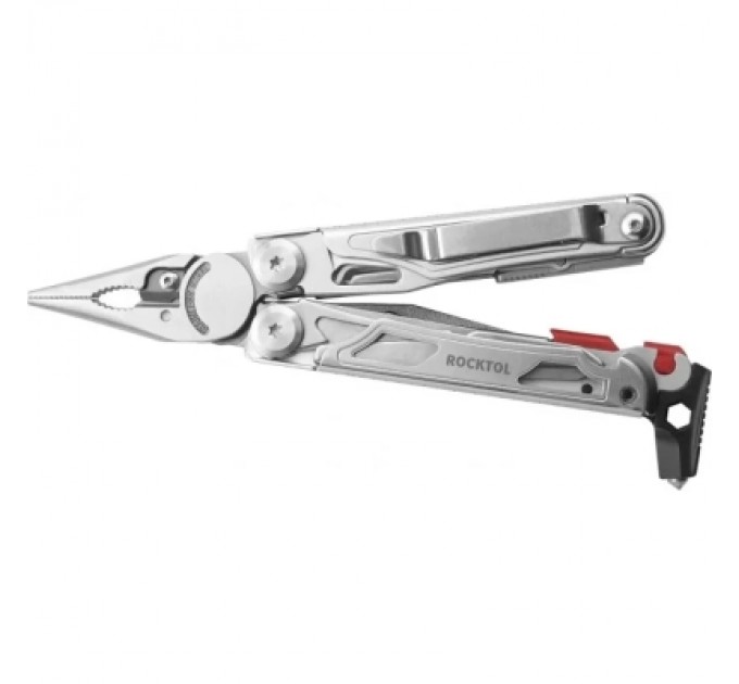 Мультитул Rocktol 22-в-1 з нейлоновим чохлом, кресалом, свистком та бітами (SK04)