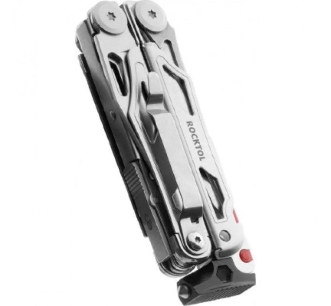 Мультитул Rocktol 22-в-1 з нейлоновим чохлом, кресалом, свистком та бітами (SK04)