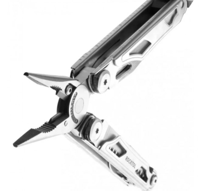 Мультитул Rocktol 22-в-1 з нейлоновим чохлом, кресалом, свистком та бітами (SK04)