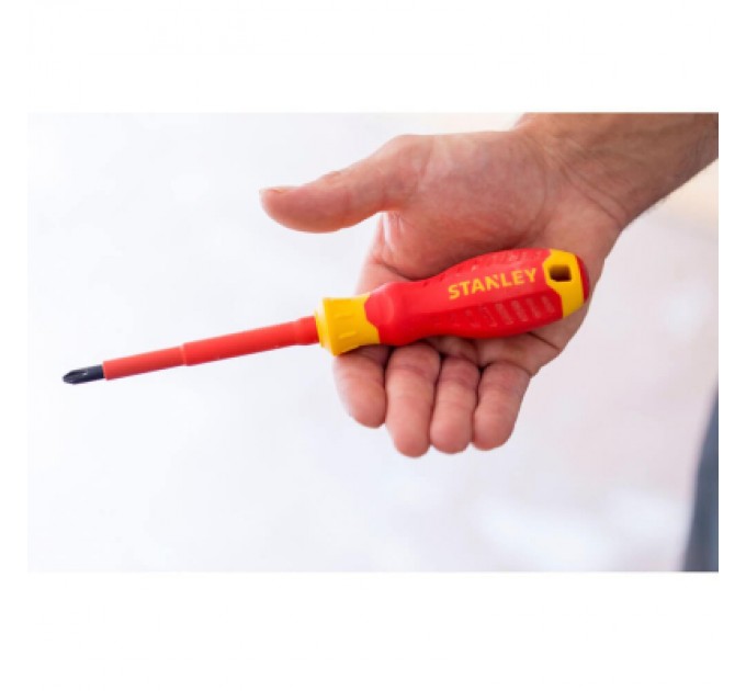 Набір викруток Stanley FatMax VDE 1000V з ізольованим жалом, 2 шт.: Pz2х100мм; SL4х100мм (STHT60030-0)