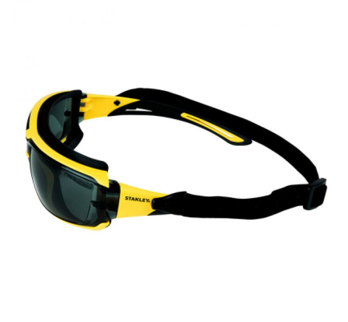 Захисні окуляри Stanley Rubber Gasket, тоновані, полікарбонатні, з м'якими гумовими дужками (SYE15-21D)