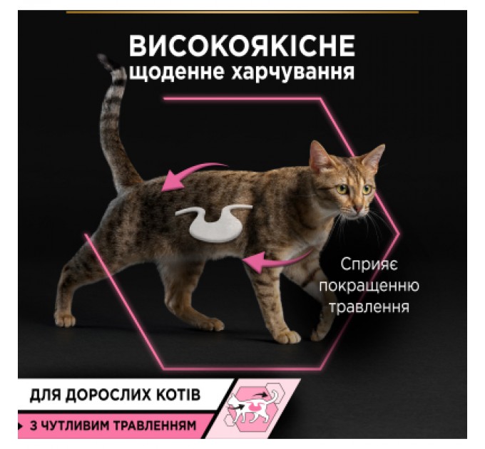 Вологий корм для кішок Purina Pro Plan Delicate Digestion Мультипак індичка та океанічна риба 10 х 85 г (8445290855817)