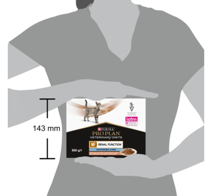 Вологий корм для кішок Purina Pro Plan Veterinary Diets NF Renal Function Advanced Care При патології нирок З лососем 10 x 85 г (7613287873699)