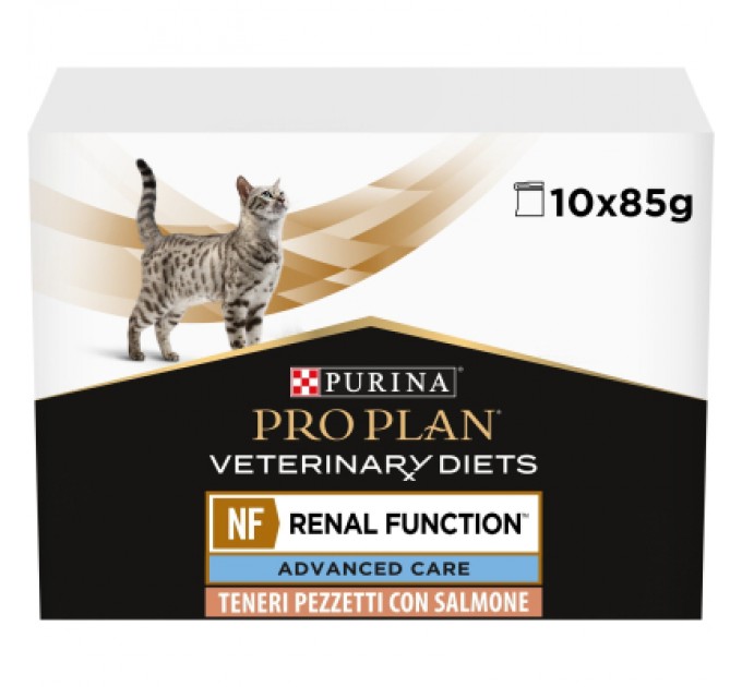 Вологий корм для кішок Purina Pro Plan Veterinary Diets NF Renal Function Advanced Care При патології нирок З лососем 10 x 85 г (7613287873699)