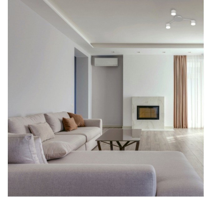 Світильник точковий Videx під лампу 3xGX53 накладний Білий (VL-SPF20B-W)