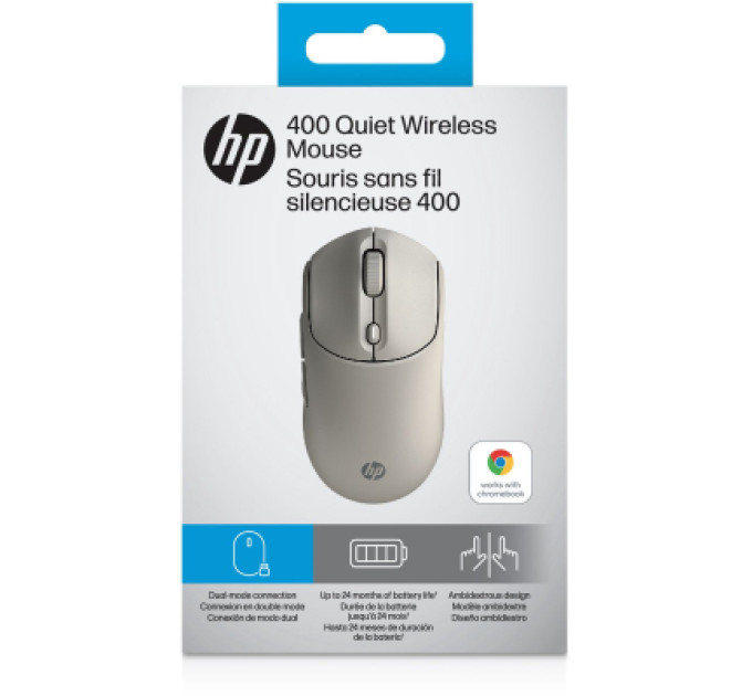 HP Мишка HP 400 Quiet Wireless/Bluetooth Maple (AZ7B6AA)