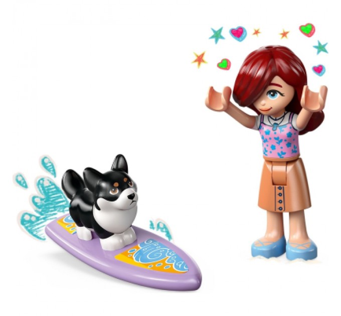 Конструктор LEGO Friends Собачі пригоди на серфі та скутері (42641)