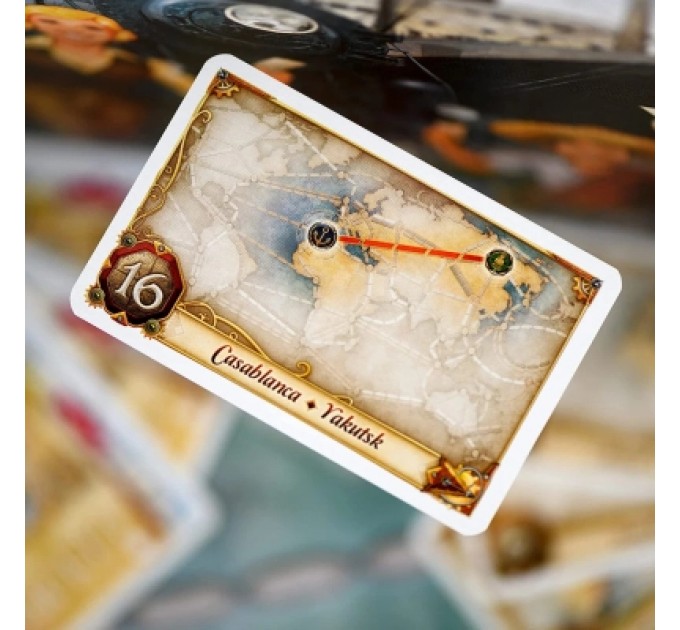 Настільна гра Lord of Boards Квиток на поїзд: Рейки та вітрила (Ticket to Ride: Rails & Sails) українська (LOB2333UA)