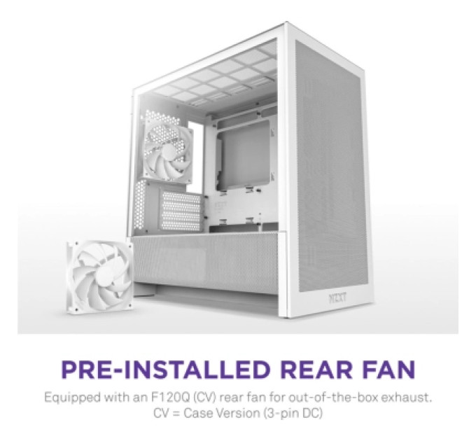 NZXT Корпус NZXT H3 Flow All White (CC-H31FW-01)