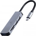 Cablexpert Концентратор Cablexpert USB-С to 1 х USB 3.1 Gen1 (5 Gbps), 2 х USB 2.0, CardReader (UHB-CM-CRU3P1U2P2-01)