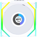 Lian Li Кулер до корпусу Lian Li Uni Fan SL WIRELESS LCD Reverse, 120-1 (G99.12RSLLCD1W1W.00)