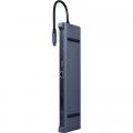 Cablexpert Концентратор Cablexpert USB-C 9-in-1 (USB-hub + HDMI/VGA/PD/CR/LAN/3.5mm) (A-CM-COMBO10-01)