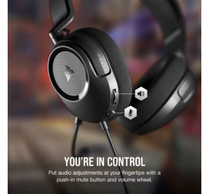 Навушники Corsair HS35 Surround v2 Multiplatform Gaming Carbon (CA-9011386-EU)