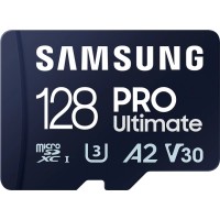 Карта пам'яті Samsung 128GB microSDXC class 10 UHS-I U3 V30 A2 Pro Ultimate (MB-MY128SA/WW)