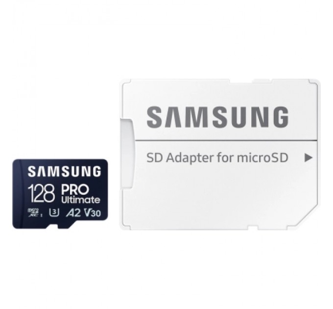Карта пам'яті Samsung 128GB microSDXC class 10 UHS-I U3 V30 A2 Pro Ultimate (MB-MY128SA/WW)
